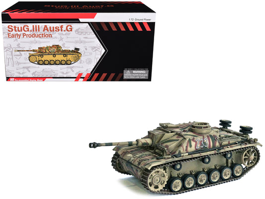 Germany StuG III Ausf. G "Early Production" Tank "#233 Pz.Abt. 103 3.Pz.Gren. Div. Rome" (1943) "NEO Dragon Armor" Series 1/72 Plastic Model