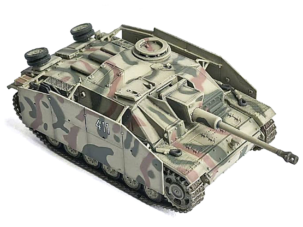 Germany StuG.III Ausf.G Early Production Tank with Schurzen #411 "Panzer Abteilung 115 Italy" (1943) "NEO Dragon Armor" Series 1/72 Plastic Model