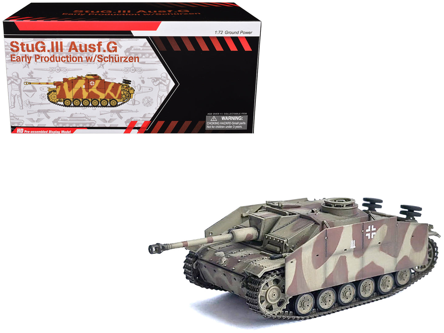 Germany StuG III Ausf. G "Early Production" with Schurzen Tank "Pz.Gren.Div. Totenkopf Kursk" (1943) "NEO Dragon Armor" Series 1/72 Plastic Model