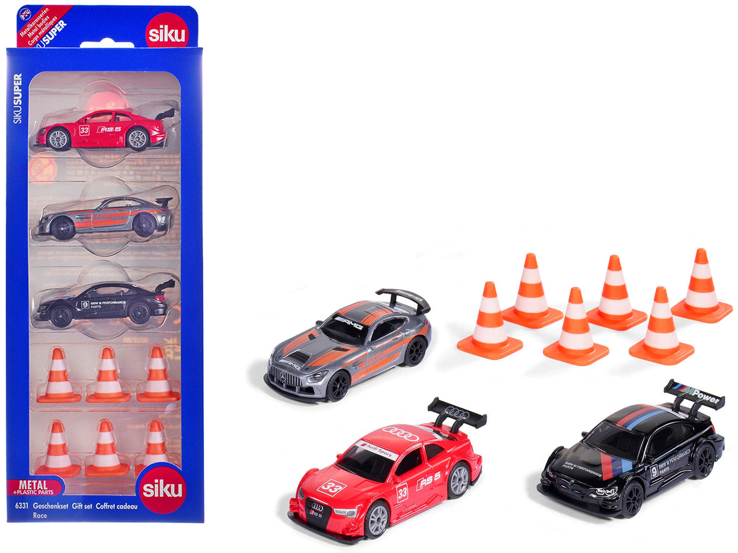 Race Cars 3 Car Set Diecast Models