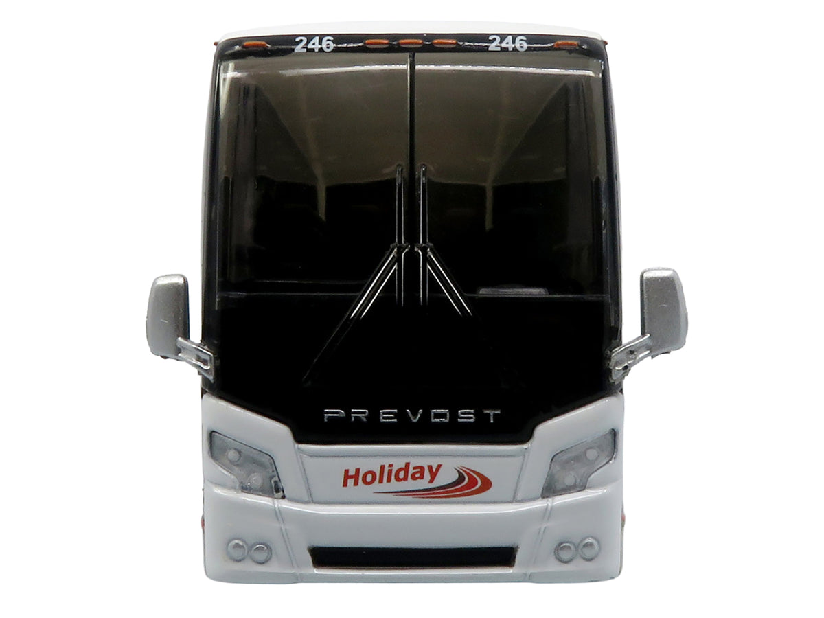 Prevost H3-45 Coach Bus "Holiday Tours - 2024 IMG Operator of the Year" White with Graphics Limited Edition 1/64 Diecast Model