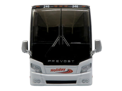 Prevost H3-45 Coach Bus "Holiday Tours - 2024 IMG Operator of the Year" White with Graphics Limited Edition 1/64 Diecast Model
