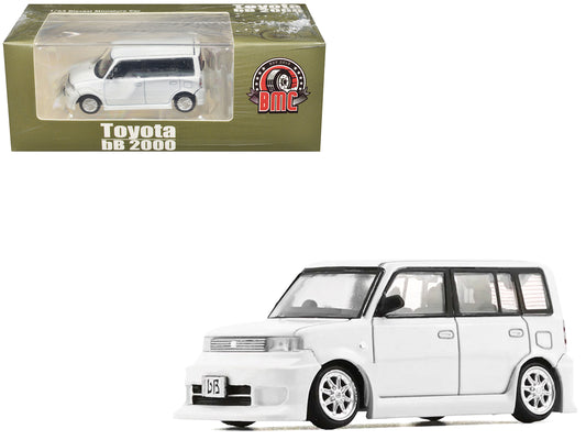 Toyota bB 2000 Van White with Extra Accessories 1/64 Diecast Model Car