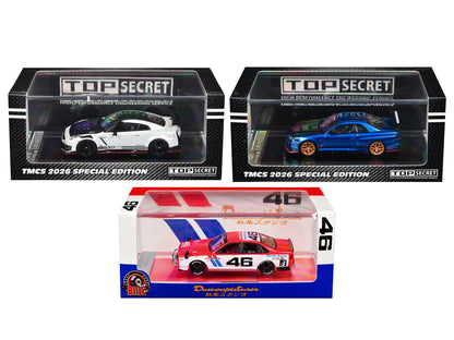 The Model Car Show (TMCS) Malaysia 2026 Set of 3 Pieces Limited Edition to 680 pieces Worldwide 1/64 Diecast Model Cars