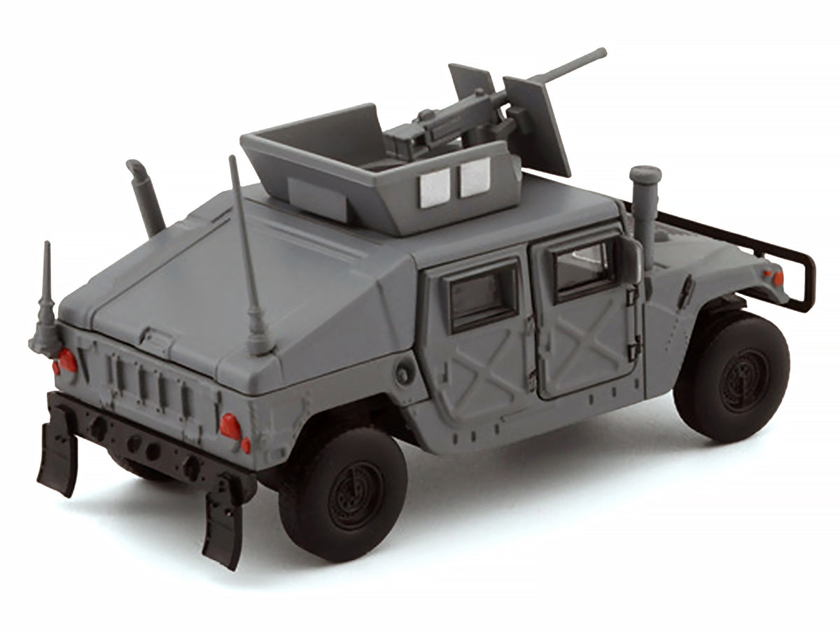 HUMVEE 4-CT Military Vehicle Matt Gray with Alternative Tops 1/64 Diecast Model Car