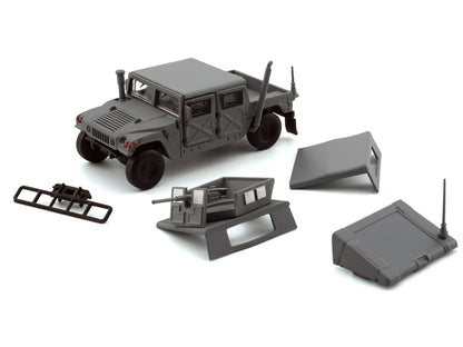HUMVEE 4-CT Military Vehicle Matt Gray with Alternative Tops 1/64 Diecast Model Car