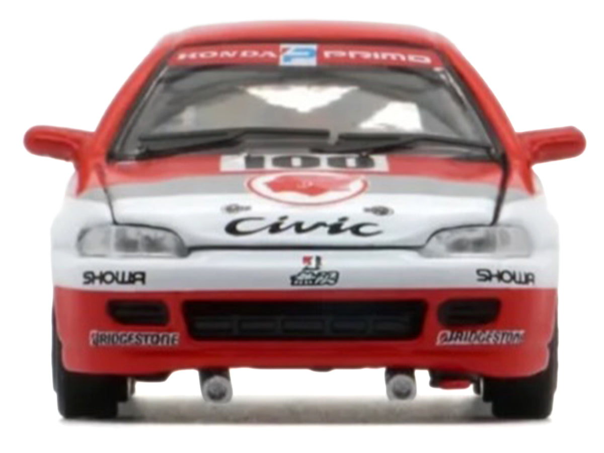 Honda Civic EG6 RHD (Right Hand Drive) #100 Osamu Nakako - Hideki Okada "Mugen Honda" "Japanese Touring Car Championship" (1993) 1/64 Diecast Model Car