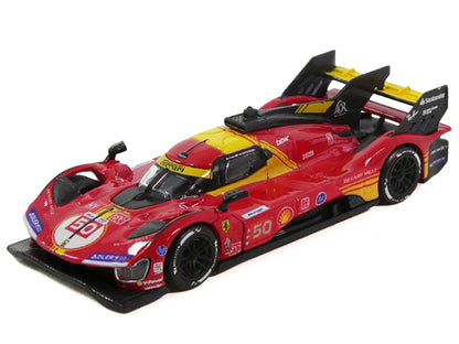 Ferrari 499P #50 Antonio Fuoco - Miguel Molina - Nicklas Nielsen "Ferrari AF Corse" Winner "24 Hours of Le Mans" (2024) 1/64 Diecast Model Car