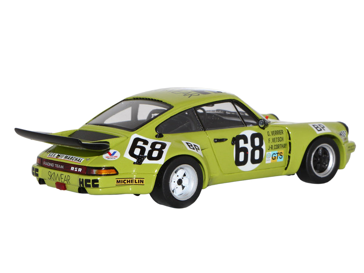 Porsche 911 Carrera RSR 3.0 #68 Guy Verrier - Florian Vetsch - Jean-Robert Corthay "24 Hours of Le Mans" (1975) 1/64 Model Car