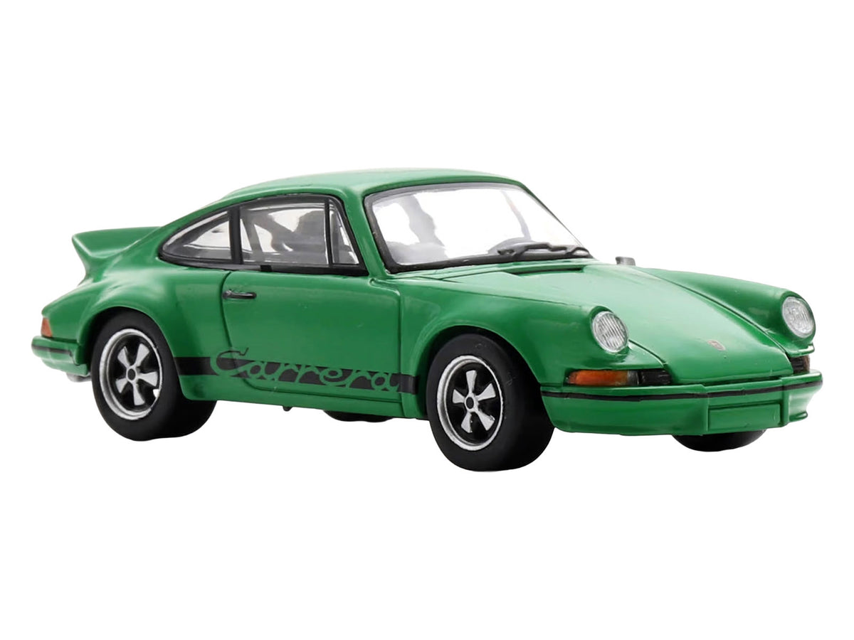 1973 Porsche 911 Carrera RSR 2.8 Green with Black Stripes 1/64 Model Car