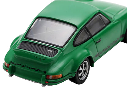 1973 Porsche 911 Carrera RSR 2.8 Green with Black Stripes 1/64 Model Car
