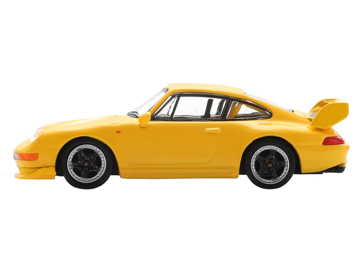 1995 Porsche 911 Carrera RS 3.8 Yellow 1/64 Model Car