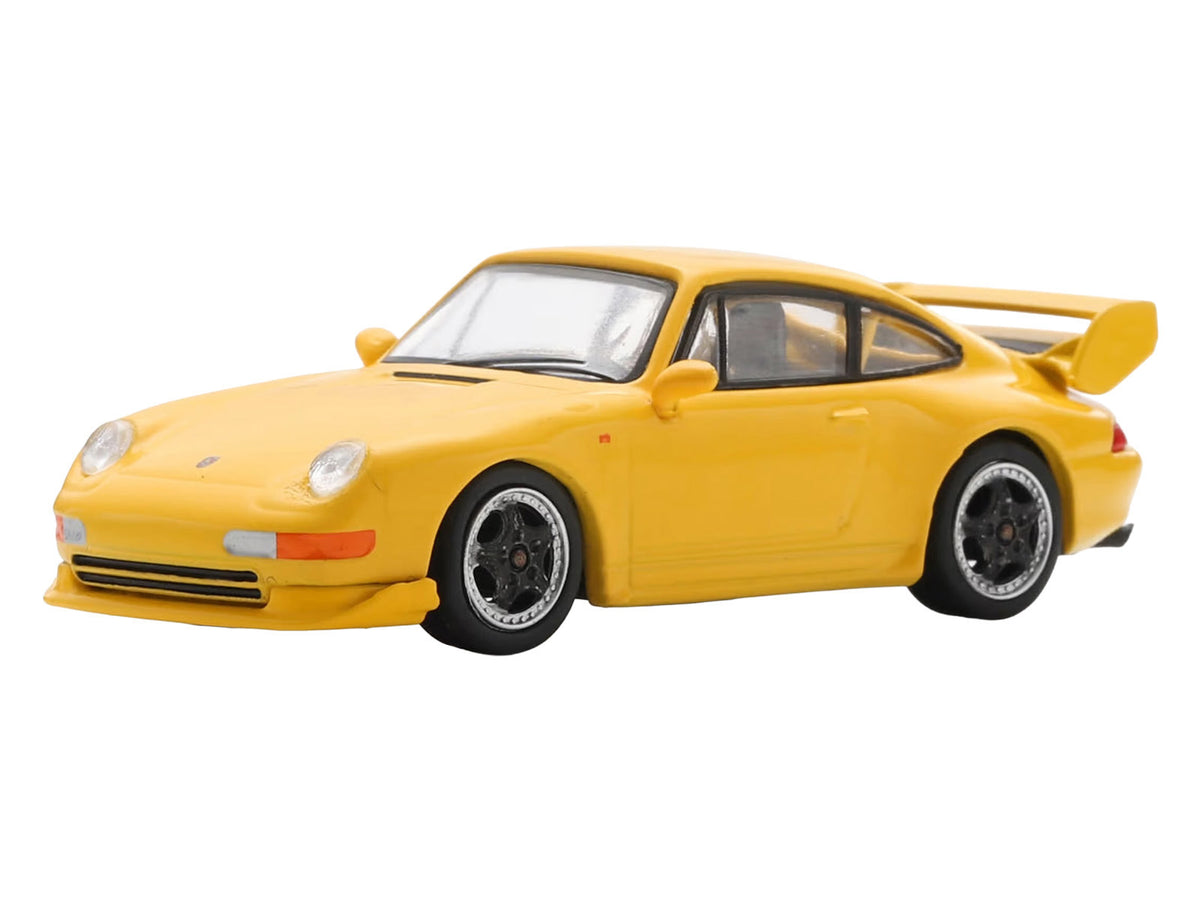 1995 Porsche 911 Carrera RS 3.8 Yellow 1/64 Model Car