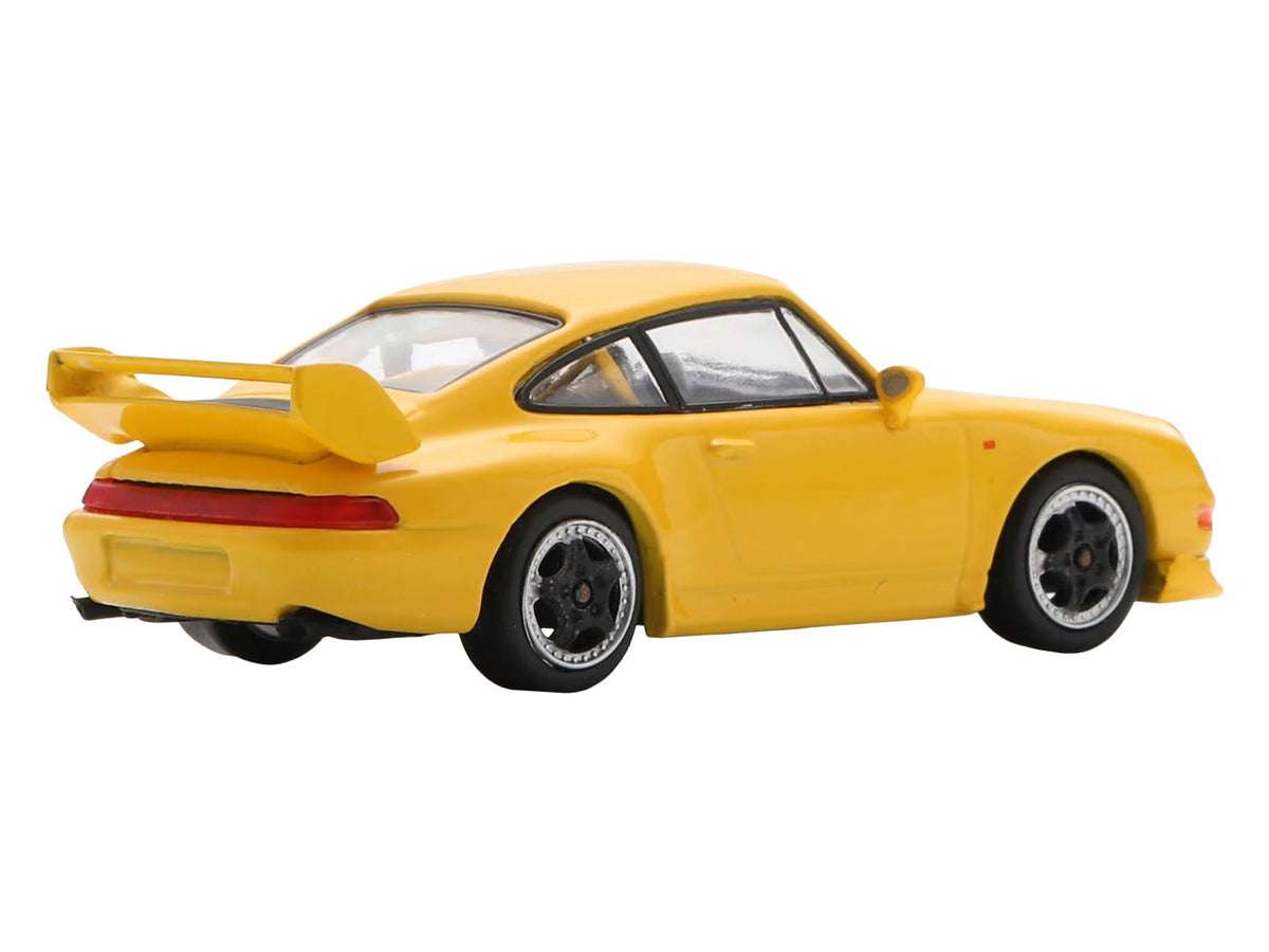 1995 Porsche 911 Carrera RS 3.8 Yellow 1/64 Model Car