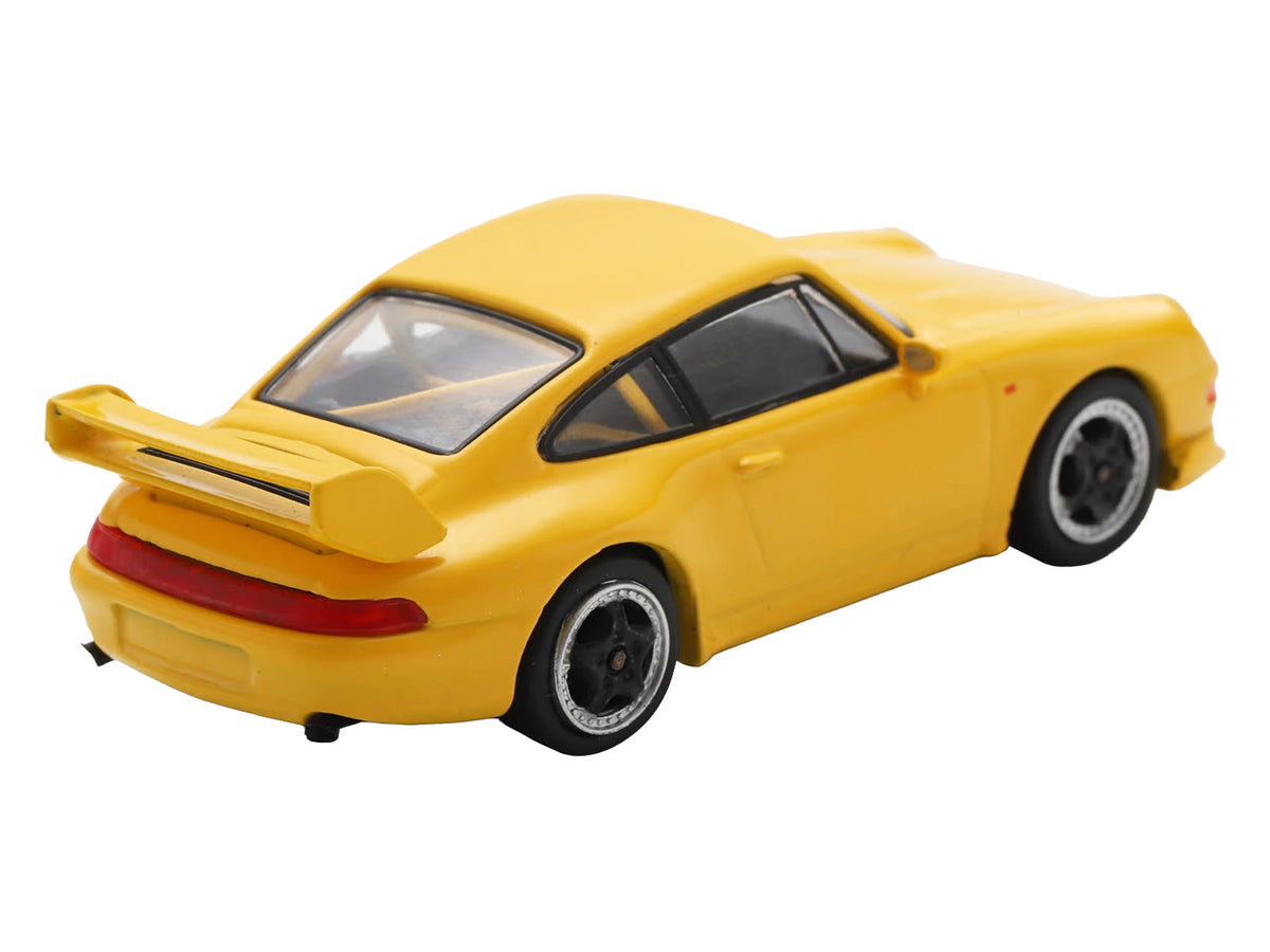 1995 Porsche 911 Carrera RS 3.8 Yellow 1/64 Model Car