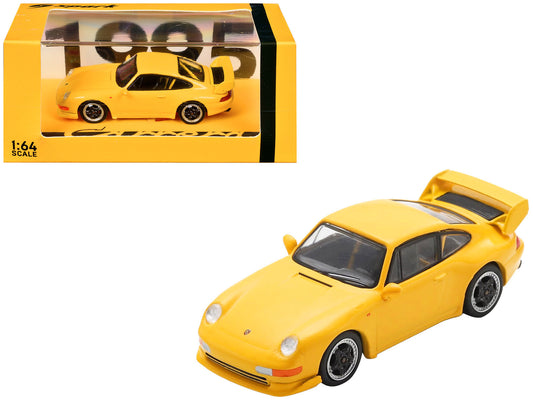 1995 Porsche 911 Carrera RS 3.8 Yellow 1/64 Model Car