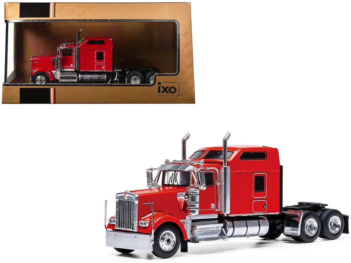 1990 Kenworth W900 Truck Tractor Red 1/64 Diecast Model