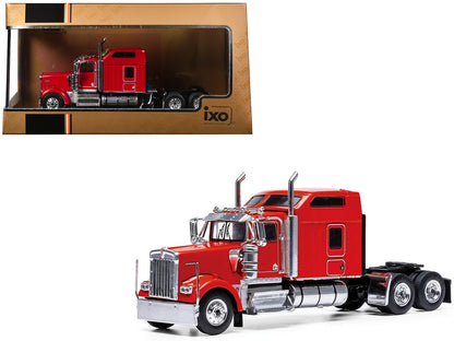 1990 Kenworth W900 Truck Tractor Red 1/64 Diecast Model