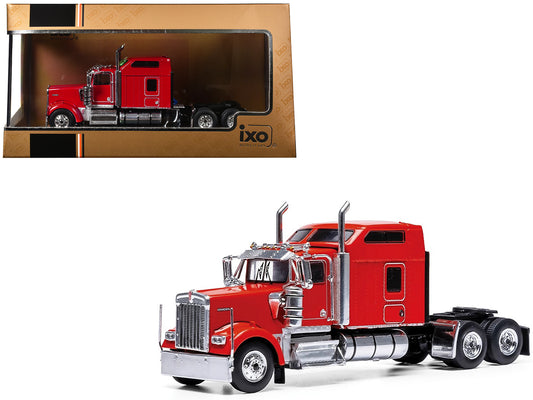 1990 Kenworth W900 Truck Tractor Red 1/64 Diecast Model