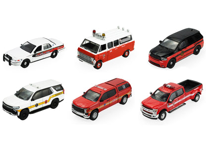 "Fire & Rescue" Series #5 Set of 6 Cars 1/64 Diecast Model Cars