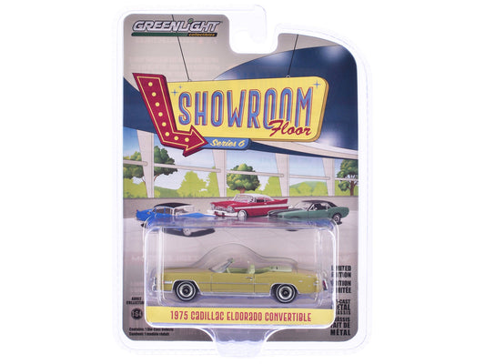 1975 Cadillac Eldorado Convertible Florentine Gold Firemist "Showroom Floor" Series 6 1/64 Diecast Model Car