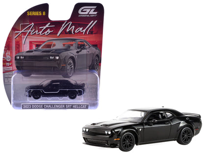 2023 Dodge Challenger SRT Hellcat Widebody Black "Auto Mall" Series 8 1/64 Diecast Model Car