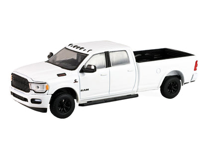 2023 Ram 2500 Bighorn Pickup Truck White "Auto Mall" Series 8 1/64 Diecast Model Car
