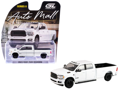 2023 Ram 2500 Bighorn Pickup Truck White "Auto Mall" Series 8 1/64 Diecast Model Car