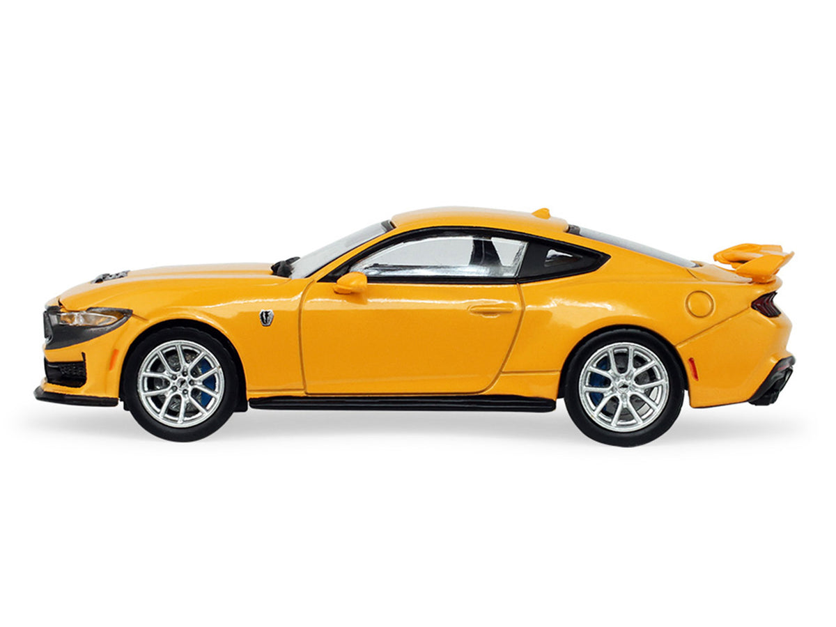 2024 Ford Mustang Dark Horse Yellow Splash Metallic "Auto Mall" Series 8 1/64 Diecast Model Car
