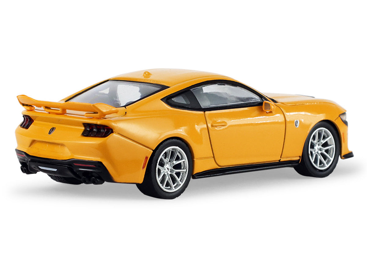 2024 Ford Mustang Dark Horse Yellow Splash Metallic "Auto Mall" Series 8 1/64 Diecast Model Car