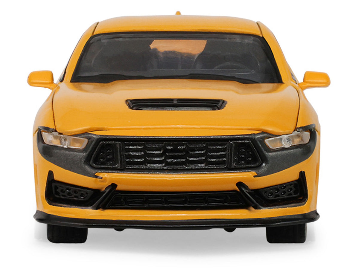 2024 Ford Mustang Dark Horse Yellow Splash Metallic "Auto Mall" Series 8 1/64 Diecast Model Car