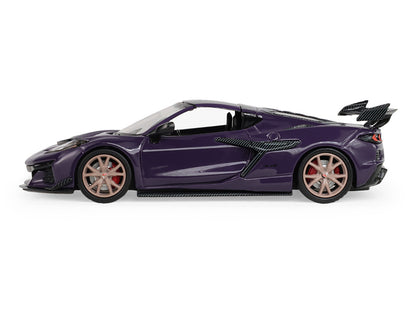 2025 Chevrolet Corvette ZR1 Hysteria Purple Metallic with Carbon Top "Auto Mall" Series 8 1/64 Diecast Model Car