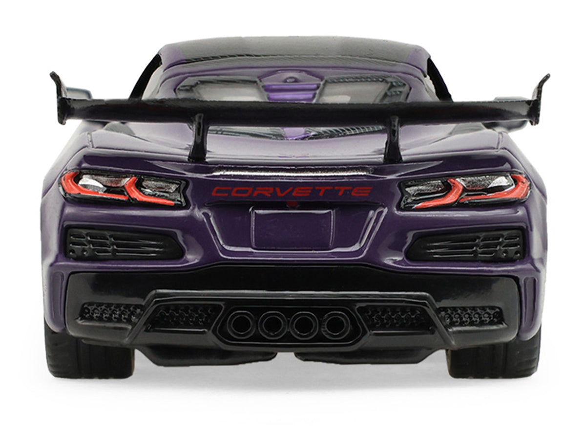 2025 Chevrolet Corvette ZR1 Hysteria Purple Metallic with Carbon Top "Auto Mall" Series 8 1/64 Diecast Model Car