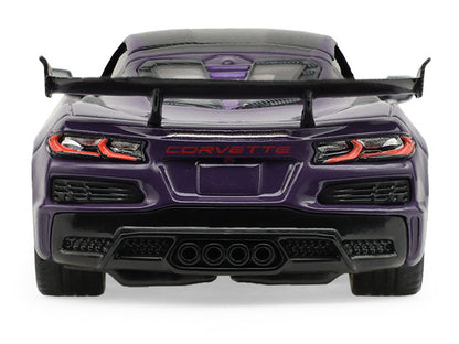 2025 Chevrolet Corvette ZR1 Hysteria Purple Metallic with Carbon Top "Auto Mall" Series 8 1/64 Diecast Model Car