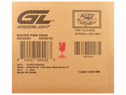 "Auto Mall" Series 8 Set of 6 pieces 1/64 Diecast Model Cars