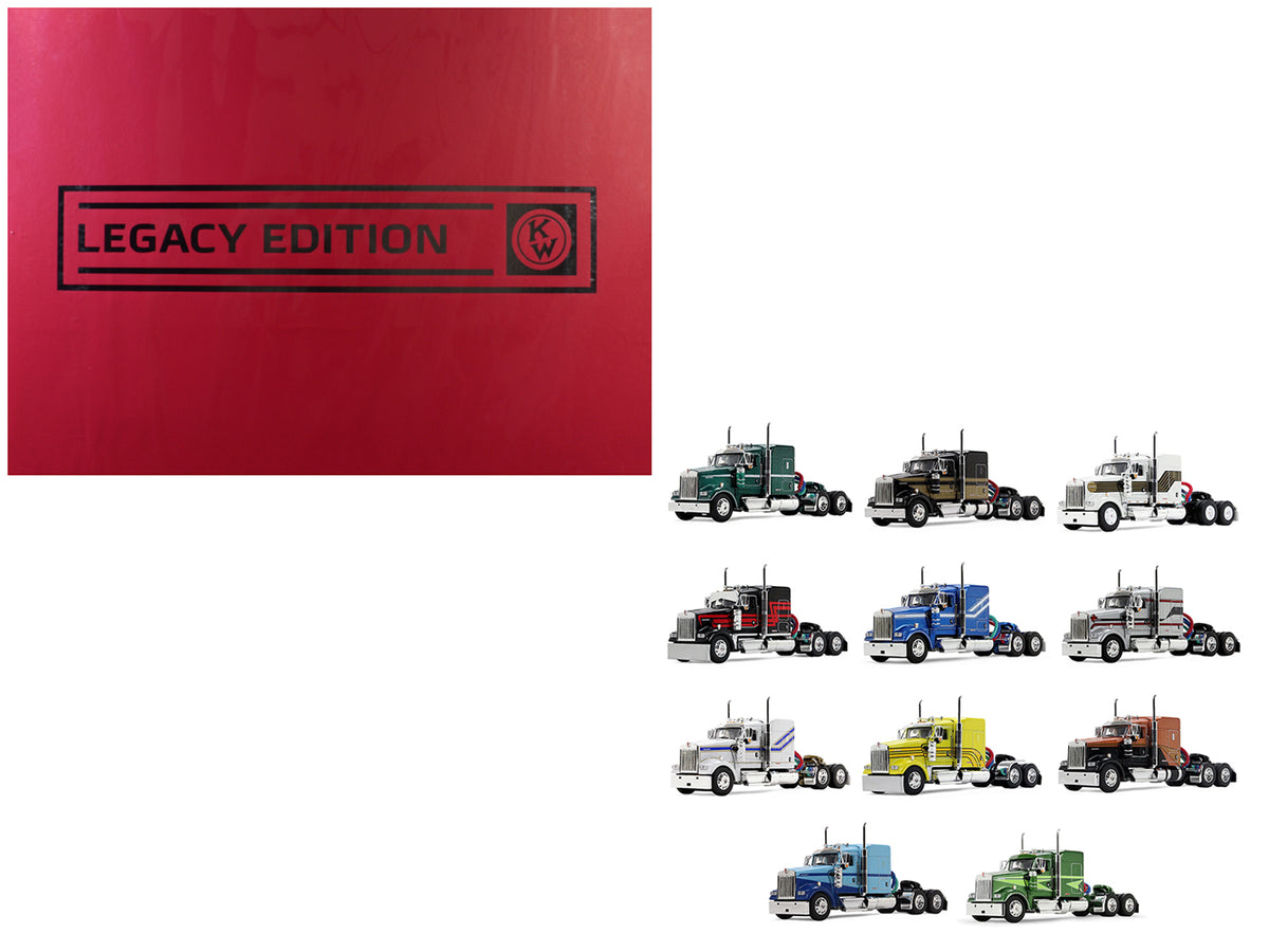 Kenworth W900 Legacy Edition Set of 11 pieces Limited Edition to 1000 pieces Worldwide 1/64 Diecast Model