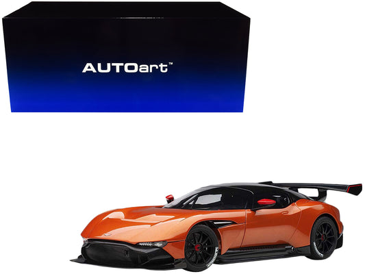 Aston Martin Vulcan Madagascar Orange with Carbon Top 1/18 Model Car