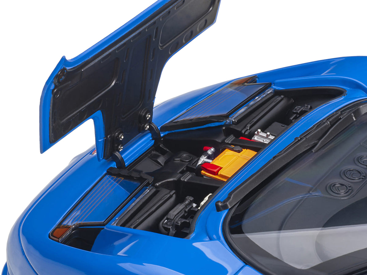 Bugatti EB110 SS Super Sport French Racing Blue with Silver Wheels 1/18 Model Car
