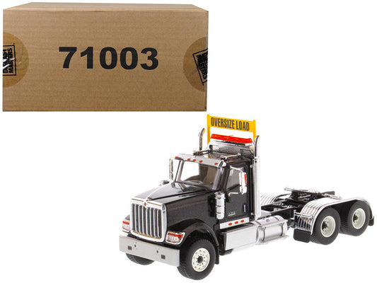 International HX520 Day Cab Tandem Tractor Black 1/50 Diecast Model