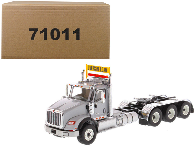 International HX620 Day Cab Tridem Tractor Light Grey 1/50 Diecast Model