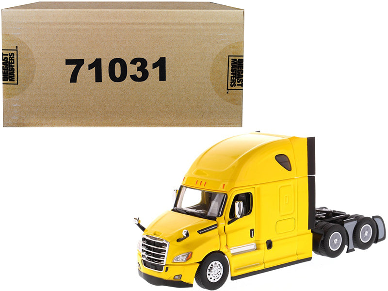 Freightliner New Cascadia Sleeper Cab Truck Tractor Yellow 1/50 Diecast Model