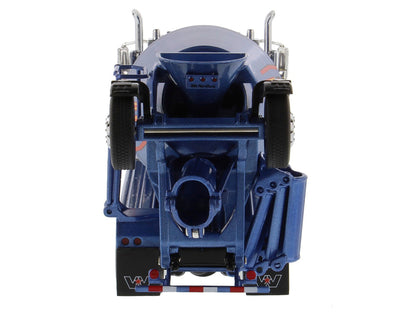 Western Star 4900 with Bridgemaster McNeilus Mixer Blue Metallic "Transport Series" 1/50 Diecast Model