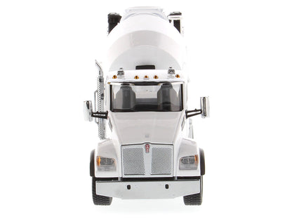 Kenworth T880 SFFA with McNeilus Bridgemaster Concrete Mixer White "Transport Series" 1/50 Diecast Model