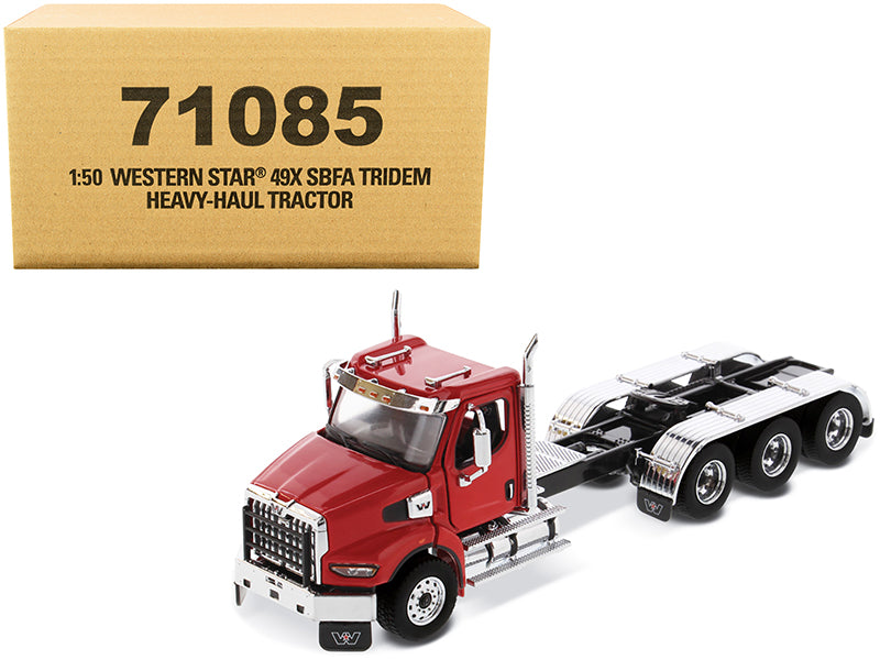 Western Star 49X SBFA Tridem Day Cab Heavy-Haul Truck Tractor Viper Red "Transport Series" 1/50 Diecast Model
