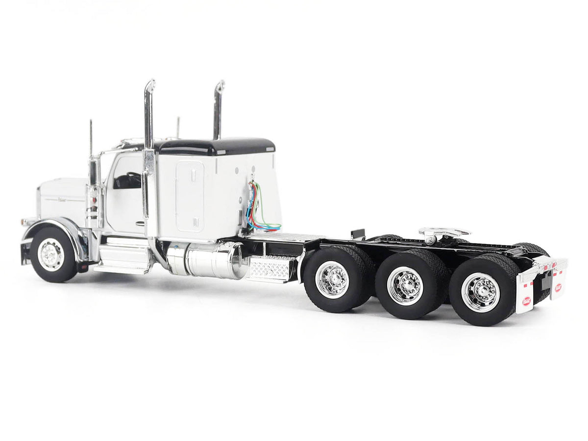 Peterbilt 589 Legendary Package Truck Tractor with 58" Sleeper White with Black Top "Transport Series" 1/50 Diecast Model