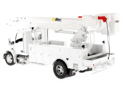 Kenworth T380 with Altec AA55 Aerial Service Truck White "Transport Series" 1/32 Diecast Model