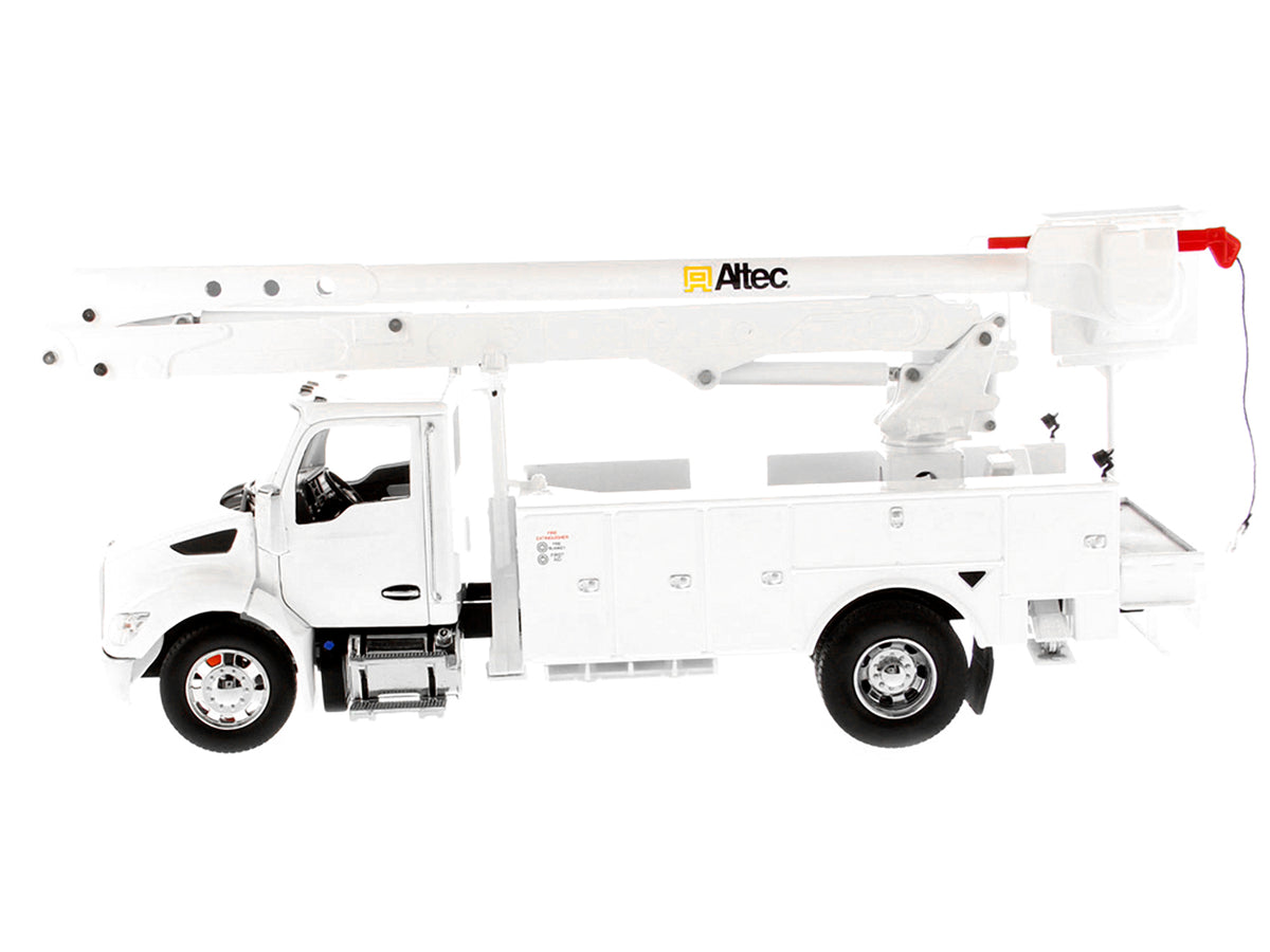 Kenworth T380 with Altec AA55 Aerial Service Truck White "Transport Series" 1/32 Diecast Model