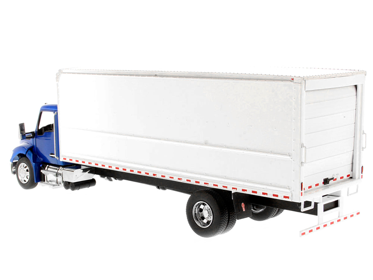 Kenworth T280 with Supreme Signature Van Truck Body Blue and White "Transport Series" 1/32 Diecast Model
