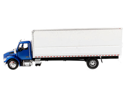 Kenworth T280 with Supreme Signature Van Truck Body Blue and White "Transport Series" 1/32 Diecast Model