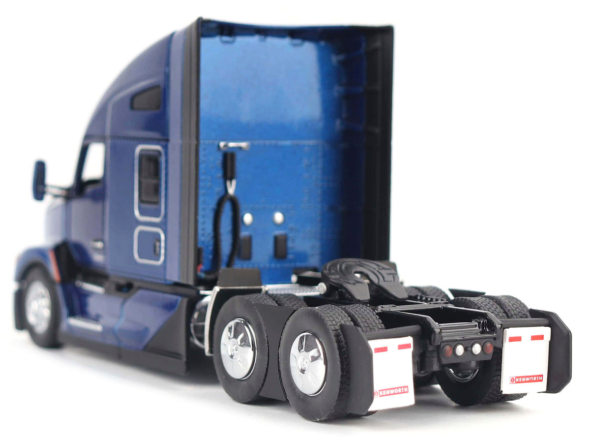 Kenworth T680 Truck Tractor Deep Cerulean Blue Metallic "Transport Series" 1/50 Diecast Model